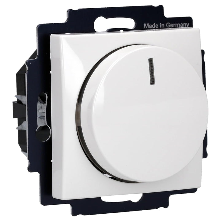 BUSCH-JÄGER, LED-Drehdimmer (LED Dimmer) 6523 U-102 mit Dimmerscheibe Zentralscheibe 2115-914 in Bal