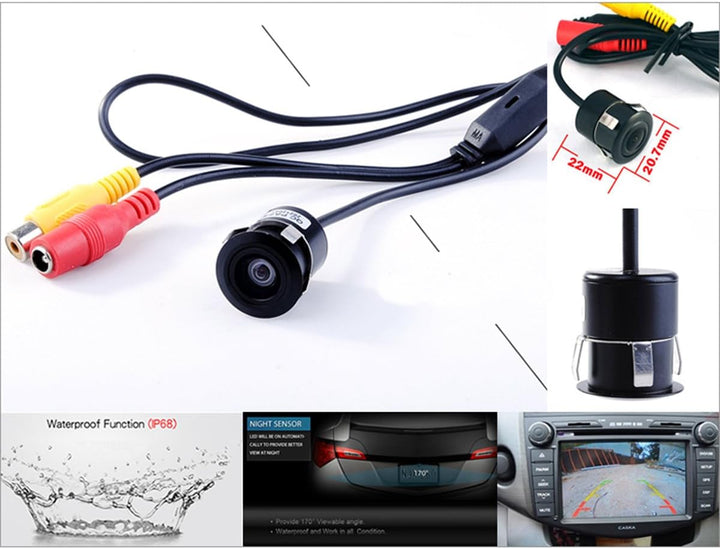 Cocar Auto Rückfahrkamera Backup Camera Stossstange Lochbohren 18 mm Halterung Universal Fit Einpark