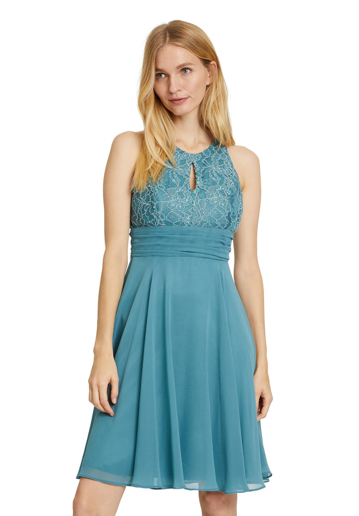 Vera Mont Damen 0223/4825 Kleid 34 Smoky Teal, 34 Smoky Teal