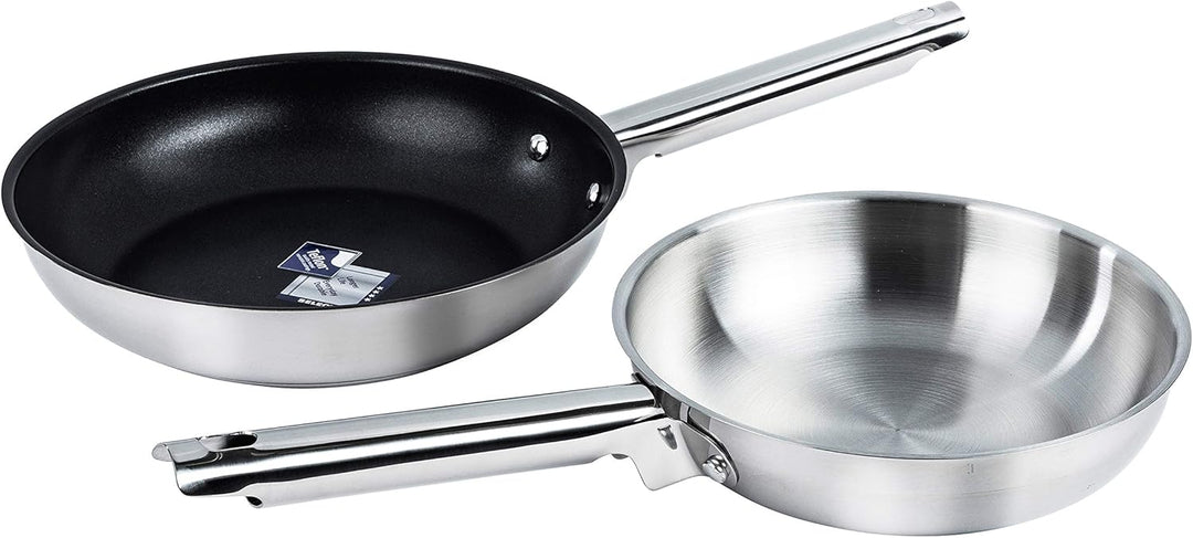 Karcher Topfset Jovita aus Edelstahl, Kochgeschirr Induktion-Kochtopf-Set, Töpfe mit Glasdeckel/Pfan