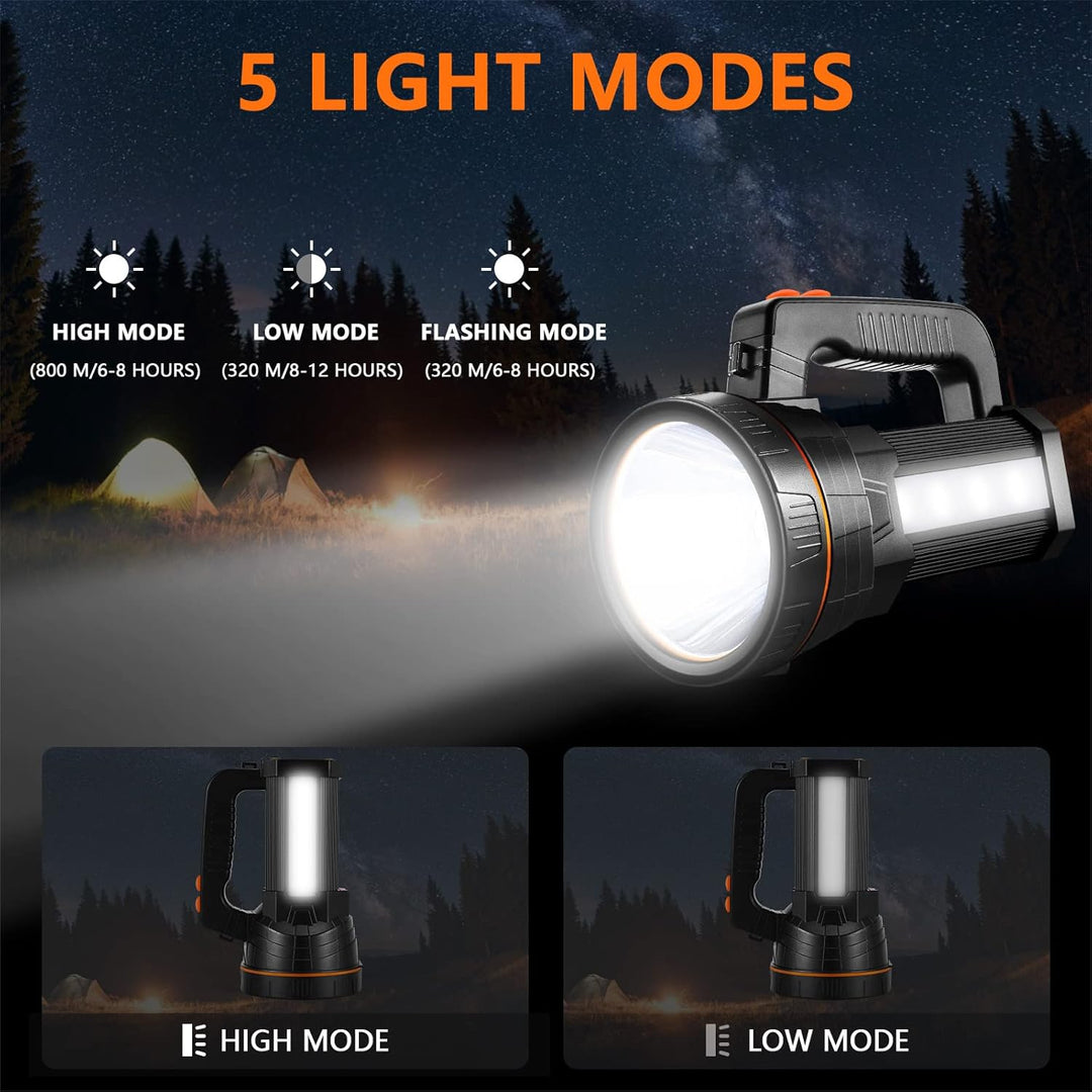 AF-WAN LED Handscheinwerfer 7000 Lumens,LED Taschenlampe,Wiederaufladbare CREE Led Handscheinwerfer