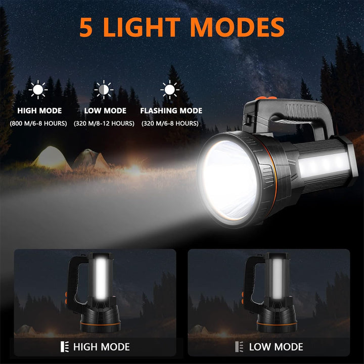 AF-WAN LED Handscheinwerfer 7000 Lumens,LED Taschenlampe,Wiederaufladbare CREE Led Handscheinwerfer