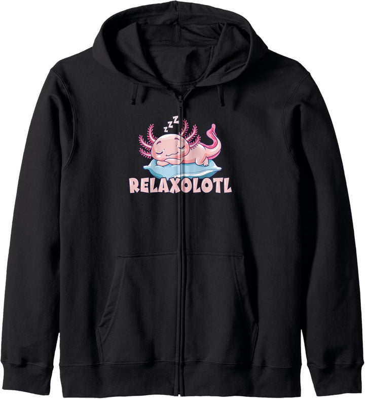 Relaxolotl Axolotl Salamander Amphibien Kapuzenjacke