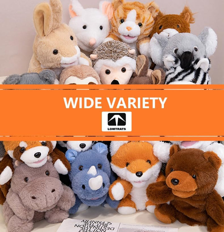 2026 Tierhandpuppen für Kinder,Kleinkind enthält Wolf,Tiger,Löwe,AFFE und bewegliche offene Münder,p