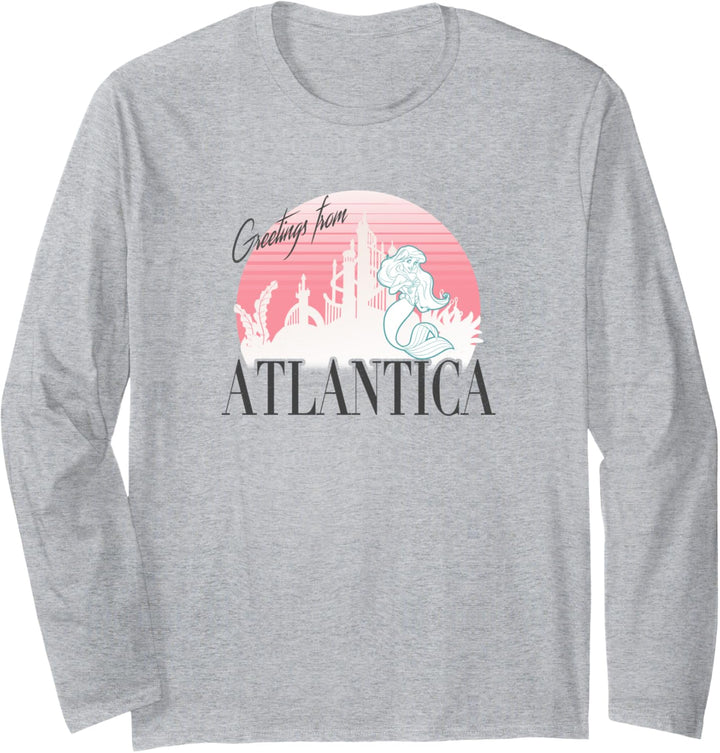 Disney The Little Mermaid Ariel Greetings From Atlantica Langarmshirt