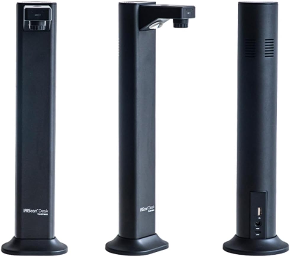 IRIScan Desk Pro Dokumentenscanner LED,Buchscanner 24MP Kamera -v7Bus: a3 scanner 60PPM Free Readiri
