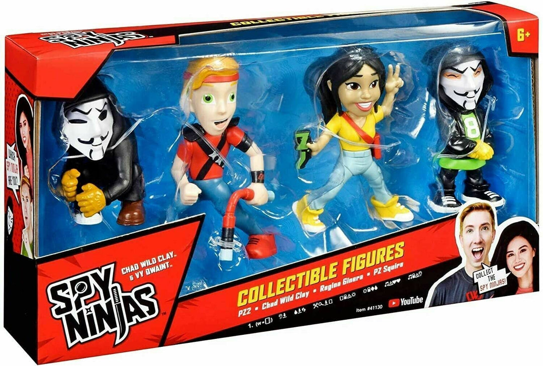 Spy Ninjas 4er-Pack für Kinder ab 6 Jahren (PZ2/CAD/Regina/PZ Squire) (41130CO) Einzelbett, Einzelbe