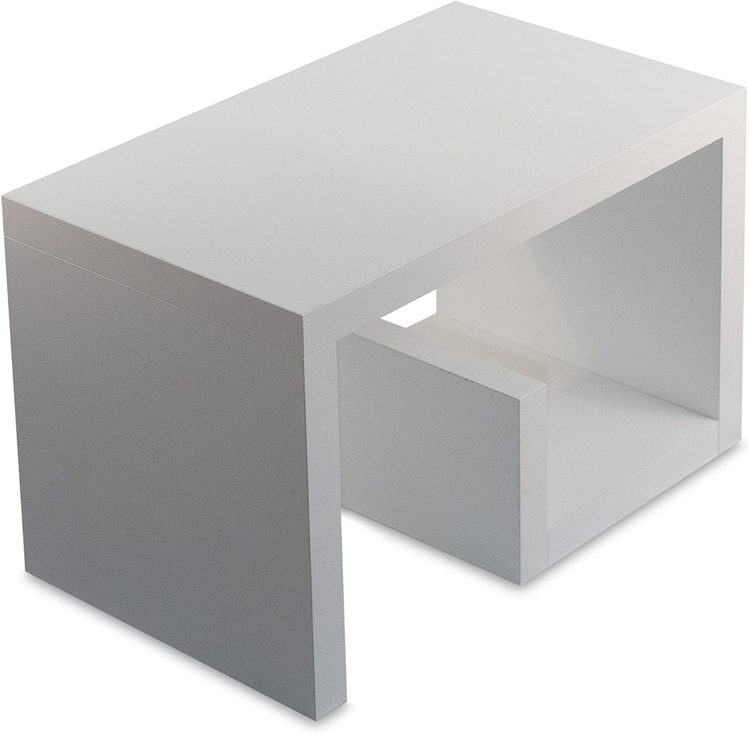 STEMA Seyfried Beistelltisch Gerd in Lichtgrau - Nachttisch, Couchtisch 60x37x36 - Keine Montage fes