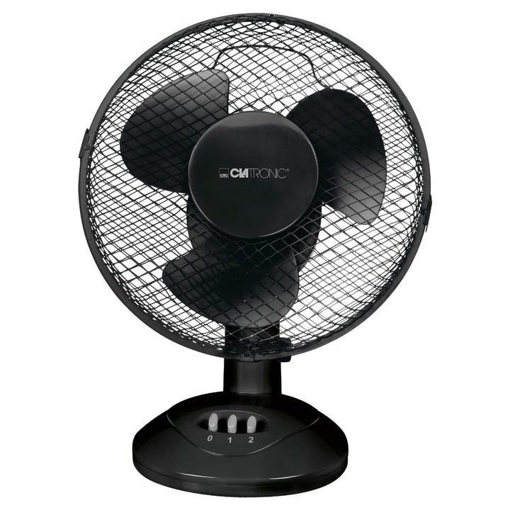 Clatronic® Ventilator mit Schwenkfunktion | Ventilator leise 2 Stufen | Ø 23 cm | Tischventilator 30