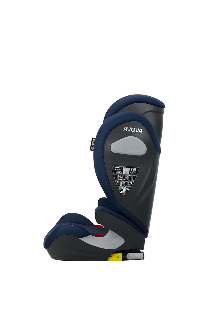 AVOVA Sora-Fix (River Blue), der Folgesitz geeignet von 100 bis 150 cm, 4 bis 12 Jahre, mit Isofix,