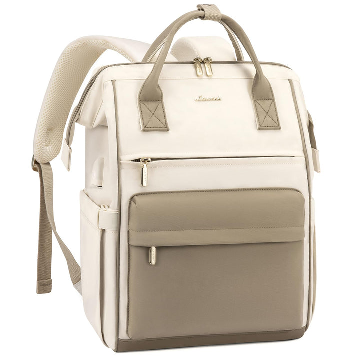 LOVEVOOK Rucksack Damen, 17 Zoll Laptop Arbeitstasche Schulrucksack mit USB Ladeanschluss, Wasserdic