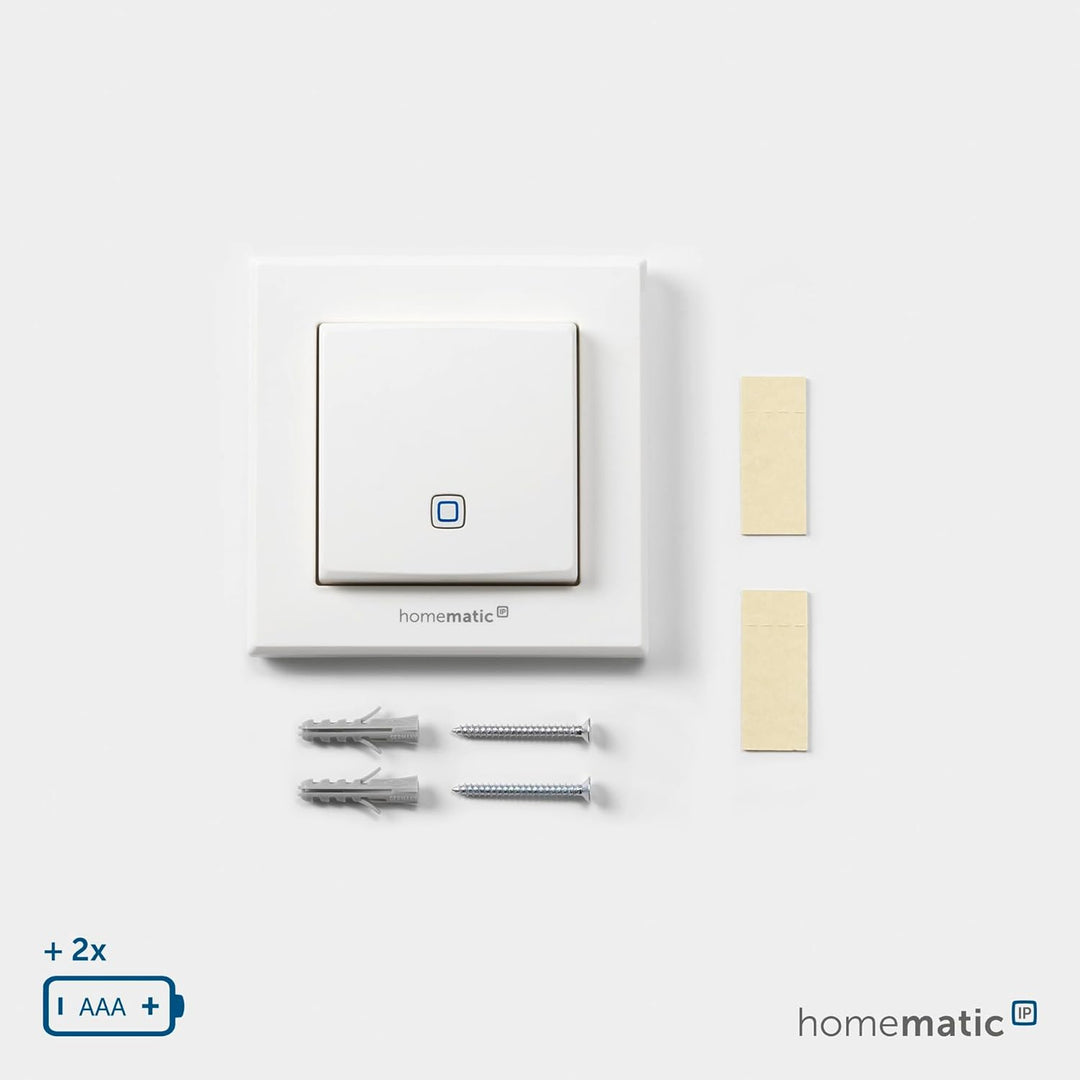 Homematic IP Smart Home Temperatur- und Luftfeuchtigkeitssensor – innen, steuert digital Heizkörper/