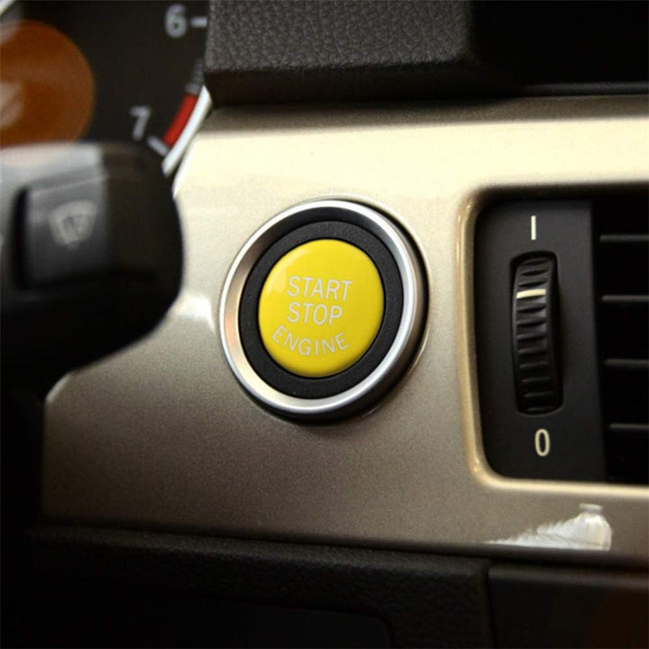 iSpchen Auto Motor Knopfabdeckung Start/Stopp Tastenabdeckung Motor Startknopf Abdeckung für 3er E c