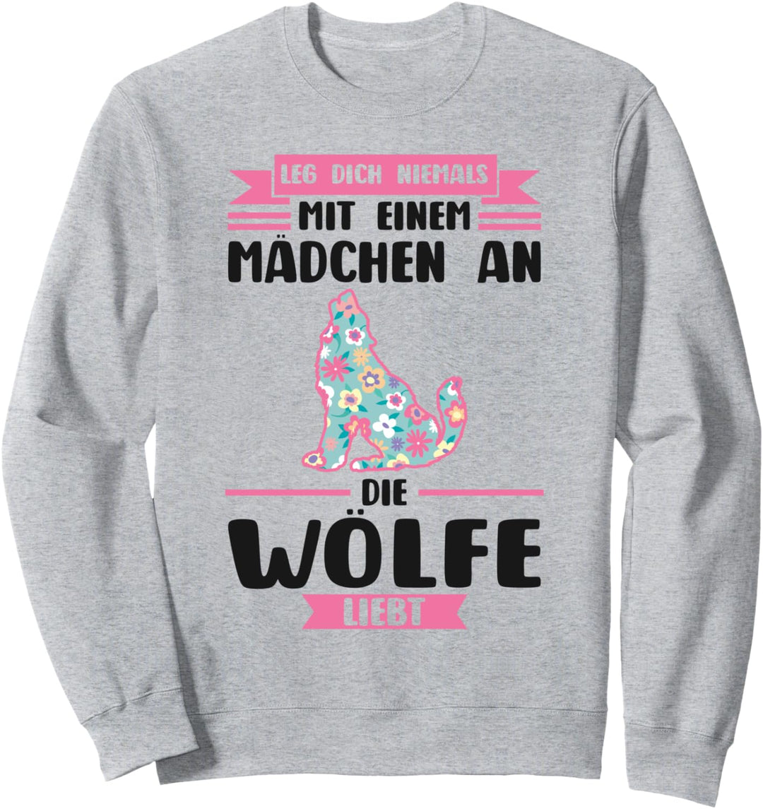 Wolf Tier Mädchen Sweatshirt