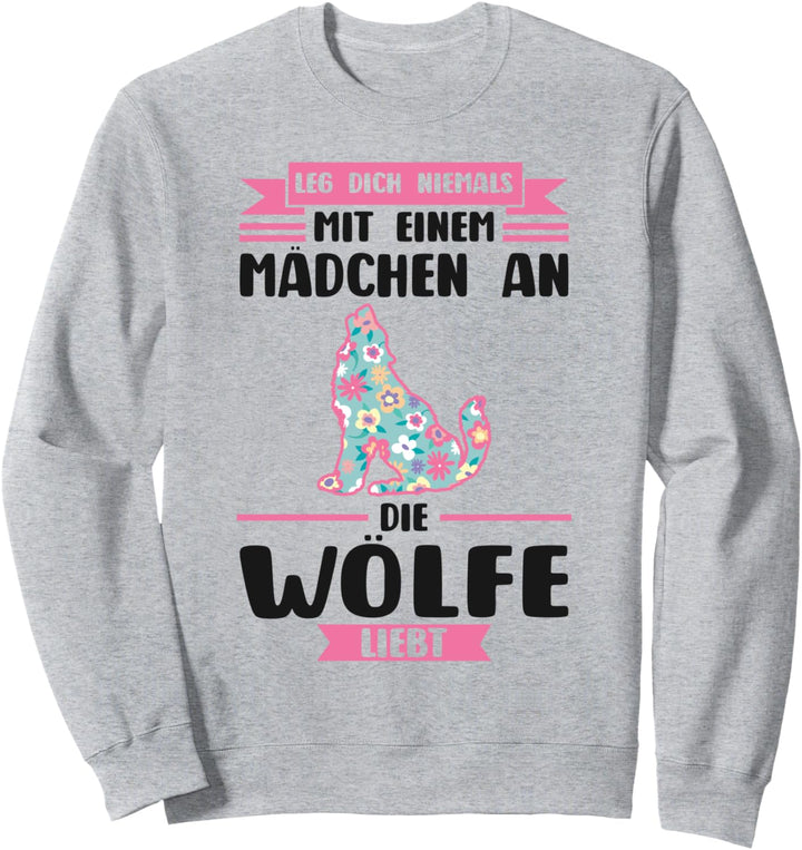 Wolf Tier Mädchen Sweatshirt