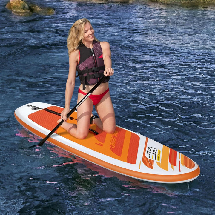 Bestway Hydro-Force SUP Allround Board-Set, Aqua Journey, Mehrfarbig, 274 x 76 x 12 cm, mit Paddel,