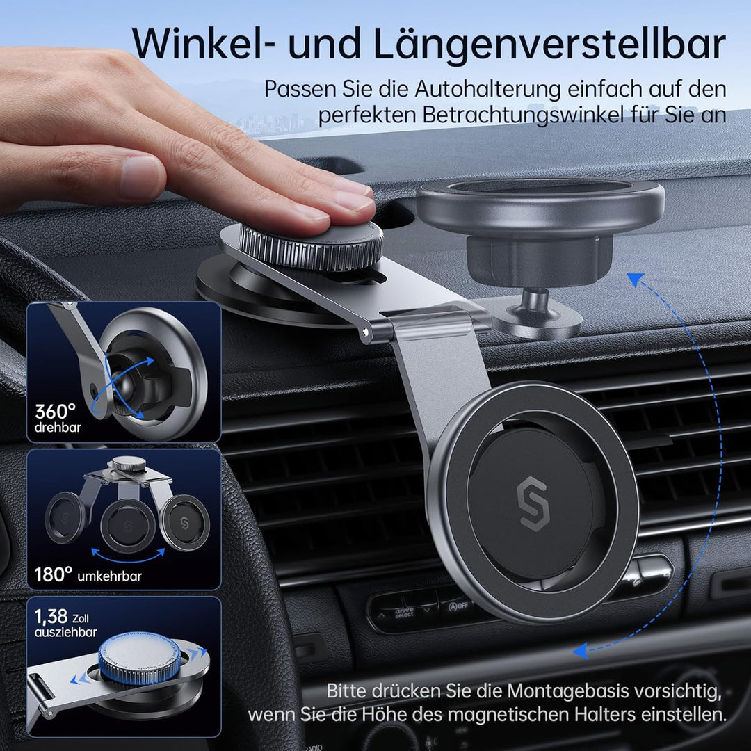 SYNCWIRE Handyhalterung Auto für MagSafe Autohalterung Magnetische Handyhalter Auto Kompatibel mit A
