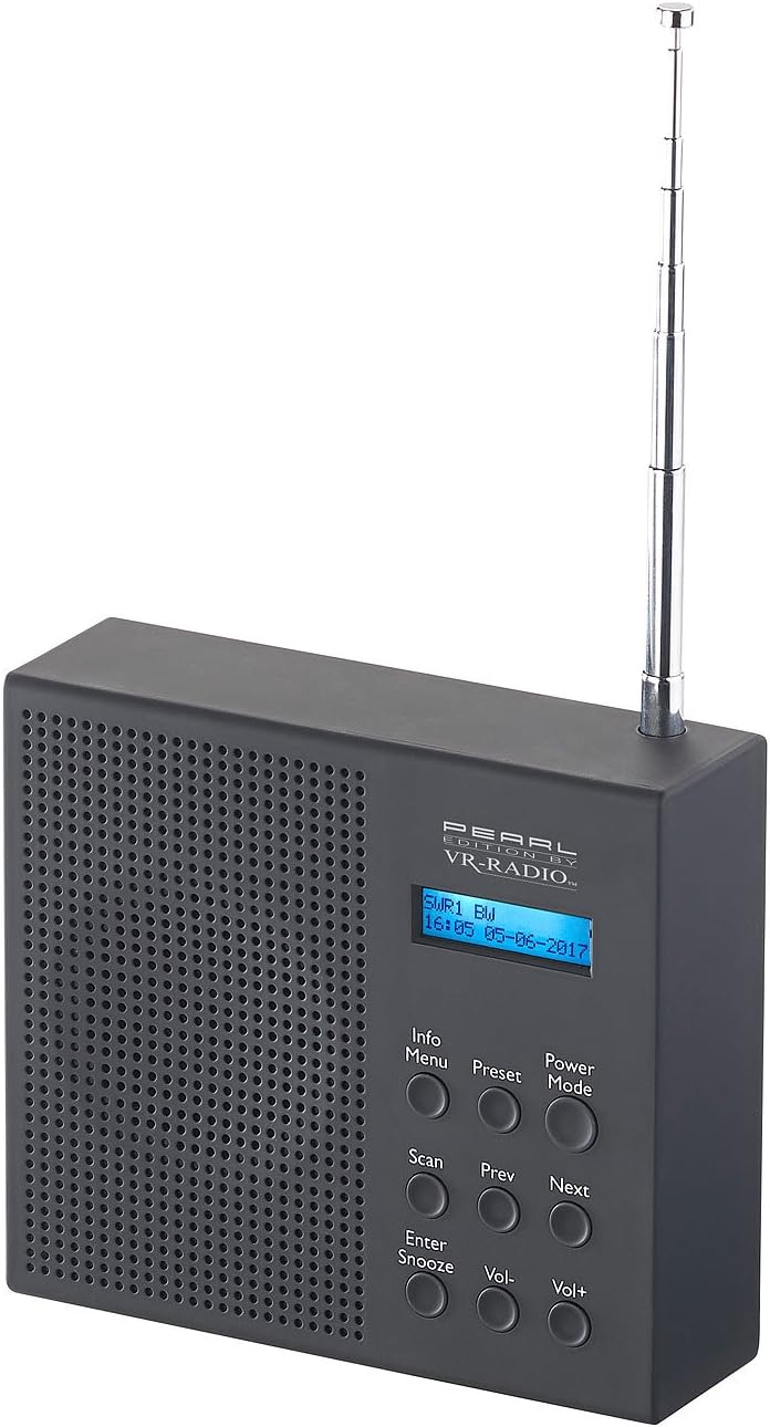 VR-Radio Outdoor Radio DAB+: Digitales DAB+/FM-Radio mit Akku, Dual-Wecker, RDS, LCD-Display, Timer