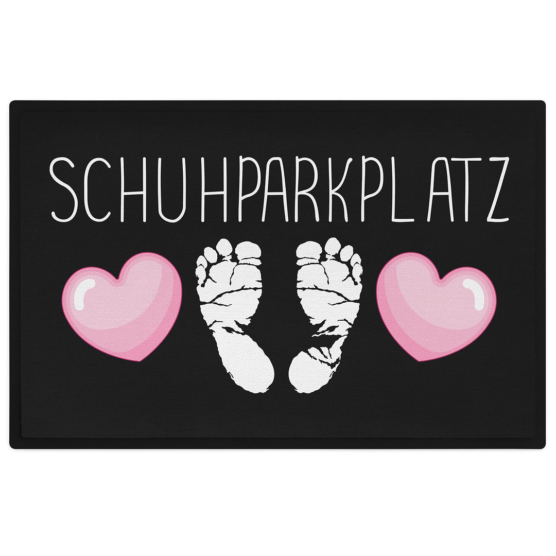 Trendation - Schuhparkplatz Lustige Fussmatte Geschenk Fussmatte mit Spruch Innen und Aussenbereich
