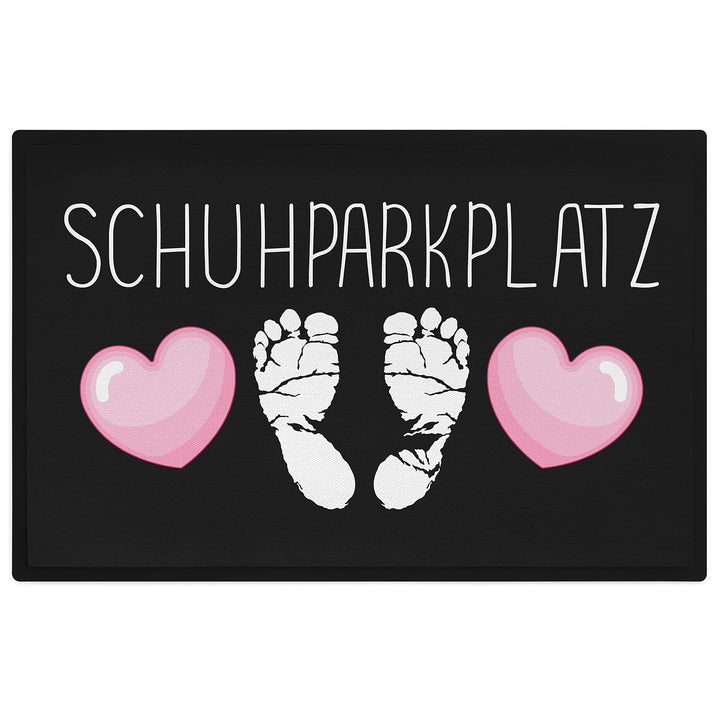 Trendation - Schuhparkplatz Lustige Fussmatte Geschenk Fussmatte mit Spruch Innen und Aussenbereich