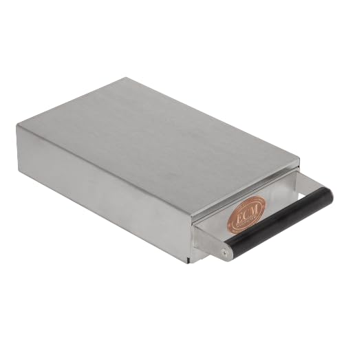 ECM Abschlagbox Heritage Line Kaffeesatzbehälter, Satiniertes Gehäuse mit Bronzeemblem, Sudschublade