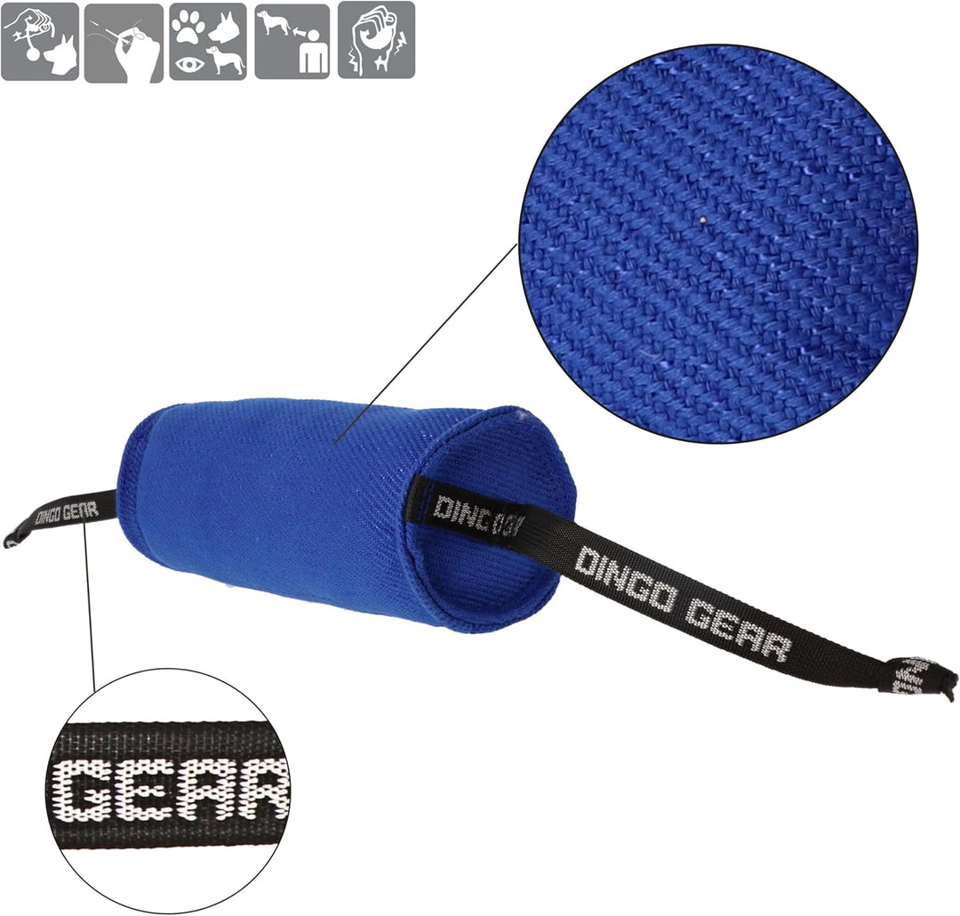 Dingo Gear Trainingsrolle #10x29 cm für Hunde aus Nylcot mit Griffen aus Band GehorsamstrainingTrain