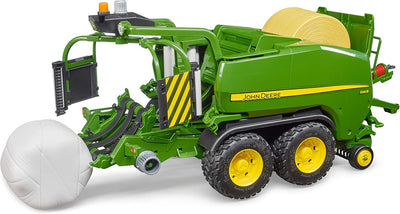 bruder 02032 - John Deere Rundballen-Presswickelkombination C441R - 1:16 Bauernhof Landwirtschaft Tr