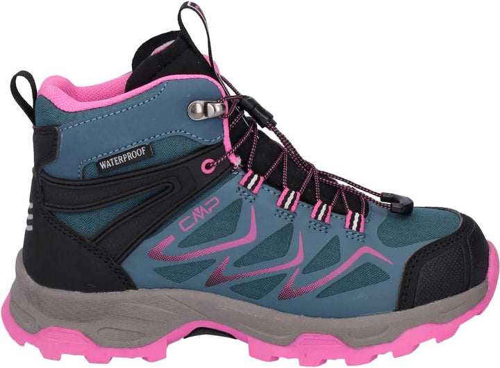 CMP Unisex Kinder Kids Byne Mid Wp Outdoor ShoesKinder-Sportschuhe 31 EU Blau Fluo Violett Lake Purp