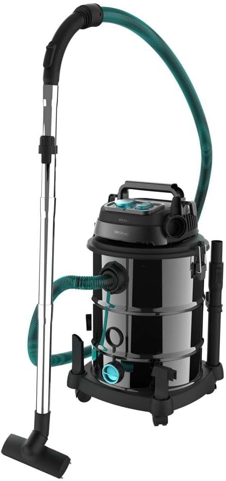 Cecotec Staubsauger für Feste Stoffe und Flüssigkeiten 30L Conga Rockstar Wet & Dry Steel Pro Tool.