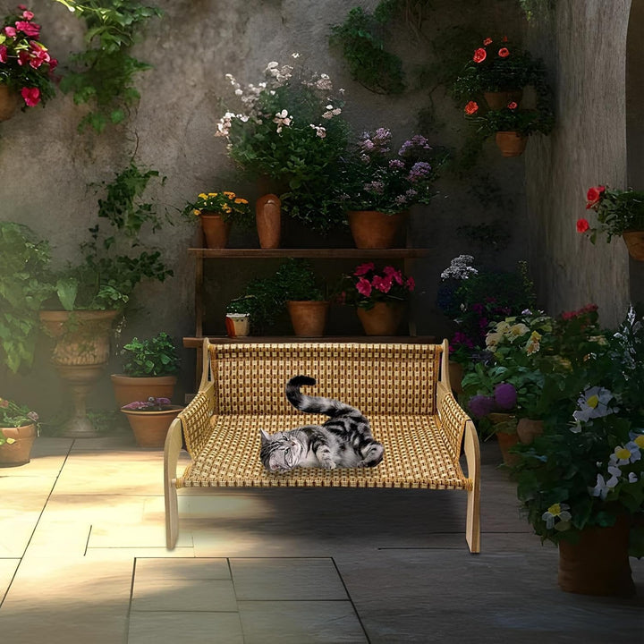Generisch Katzen Couch,Hundebett Katzen Hängematte Couch - Atmungsaktiver Erhöhter Hundesofa Lounges