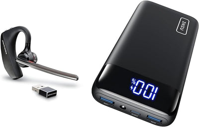 Plantronics Poly Voyager 5200 UC Wireless Headset & Ladestation Einohr Bluetooth-Headset Mono mit Mi