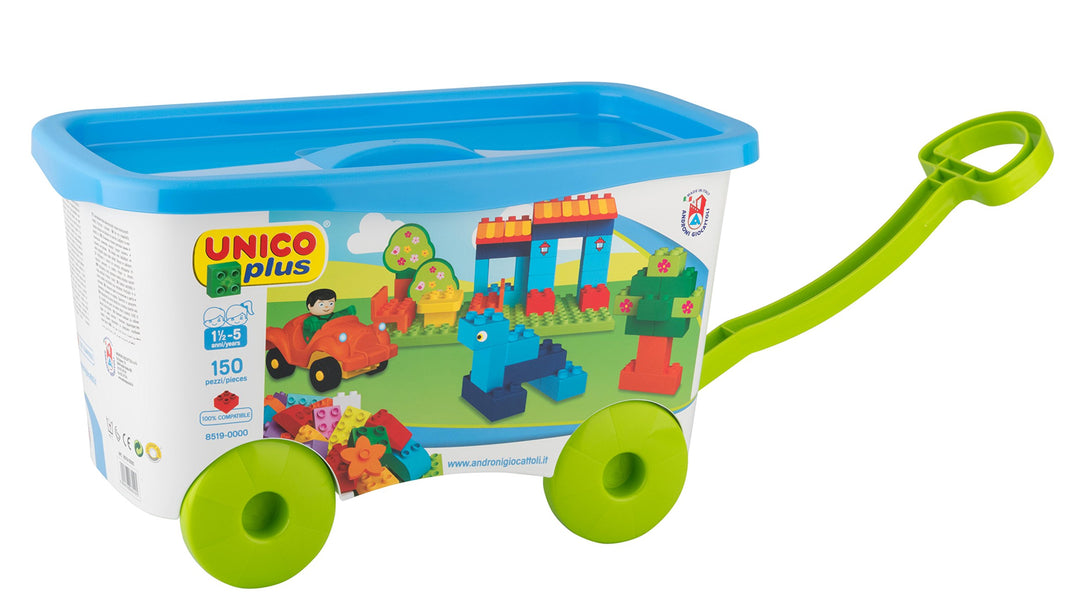 Androni Giocattoli Unico Plus Trolley with 150 Building Bricks