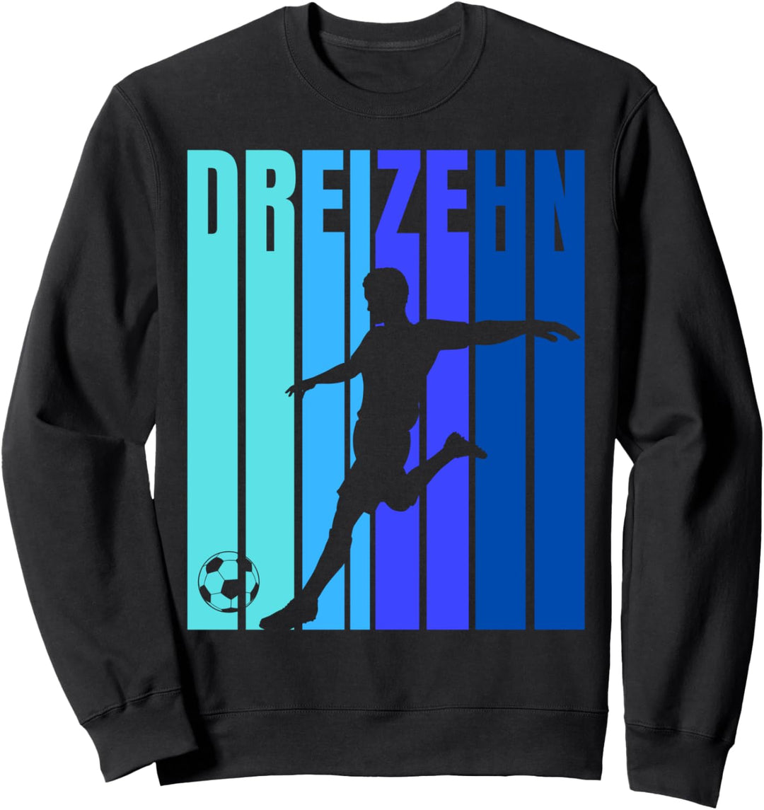 13. Geburtstag Jungs Fussball - Dreizehnter Geburtstag Sweatshirt