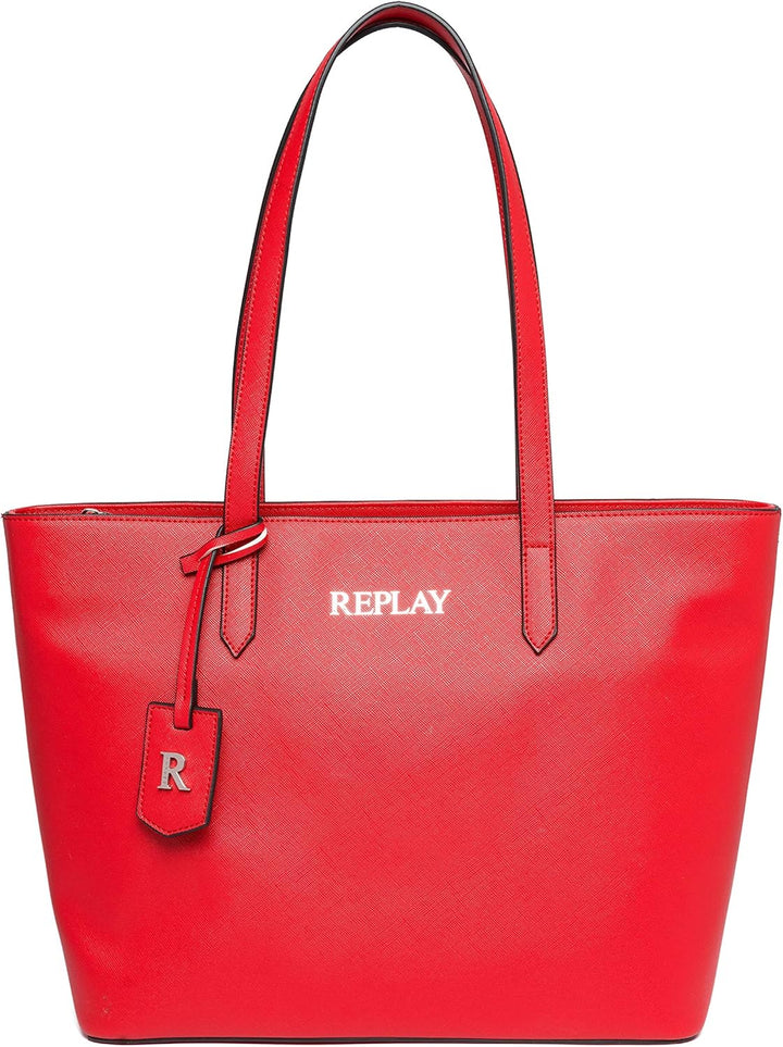 Replay Damen Fw3074 Henkeltasche, UNIC 260 Blood Red, 260 Blood Red