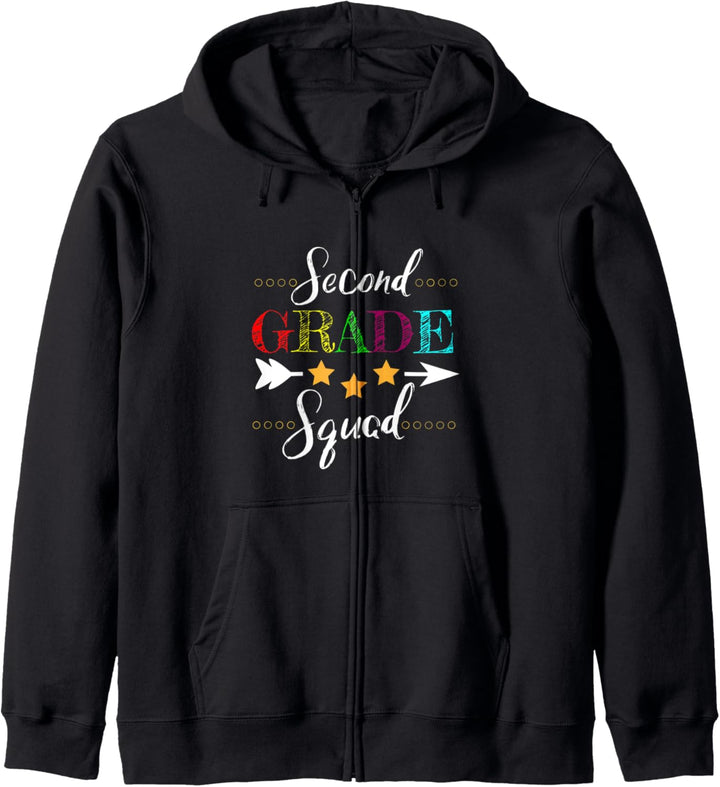 2nd Grade Squad Back To School für Lehrer und Schüler Kapuzenjacke