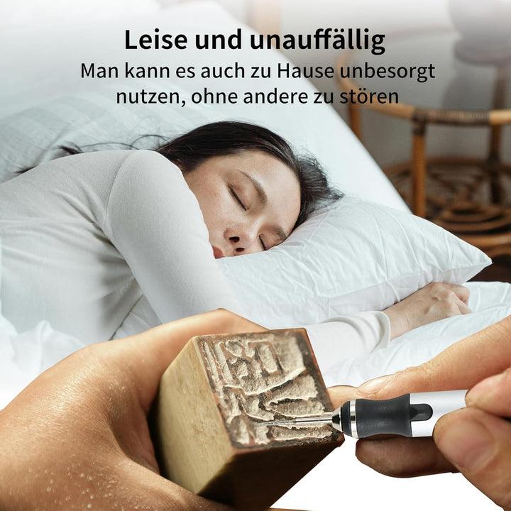 Gravierstift mit 30 Bits, Elektrischer Gravierstift, Kabelloser elektrischer Gravur Stift, Tragbares