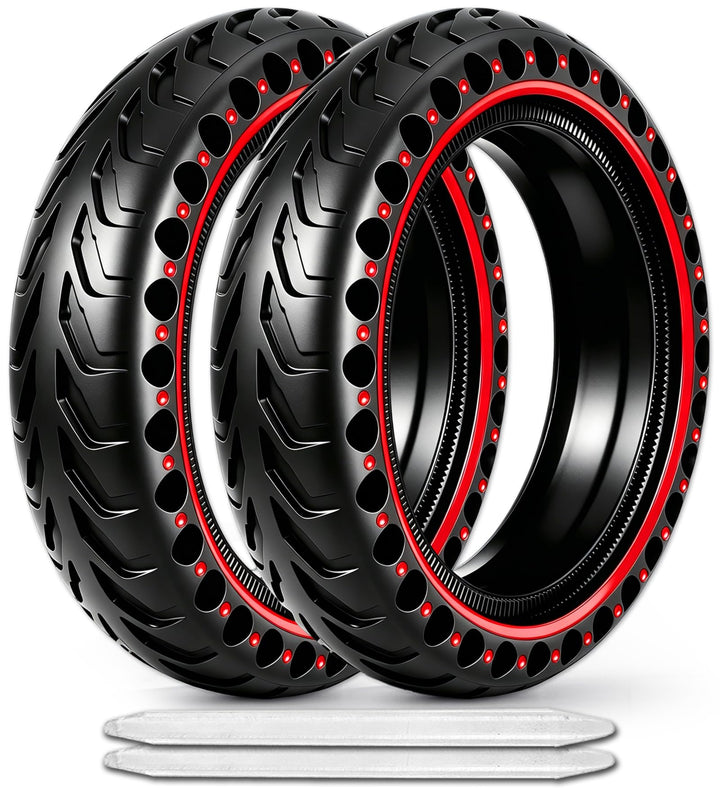 2PCS E Scooter Reifen 50/75-6.1 Tubeless, Werten Sie Ihr Scooter Auf mit Reifen 8 1/2 x2, Vollgummir