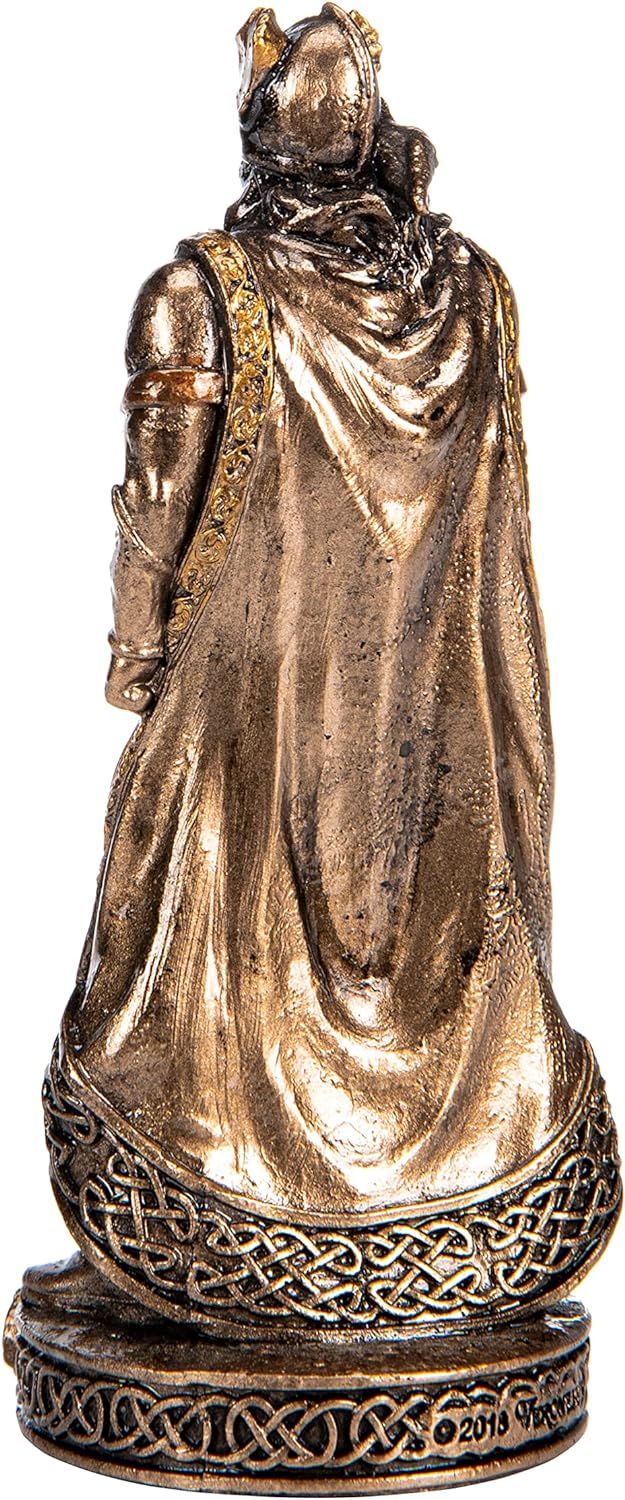 Odin Skandinavischer Gott Kunstharz Figuren handbemalt Bronze Miniatur Statue 8,3 cm