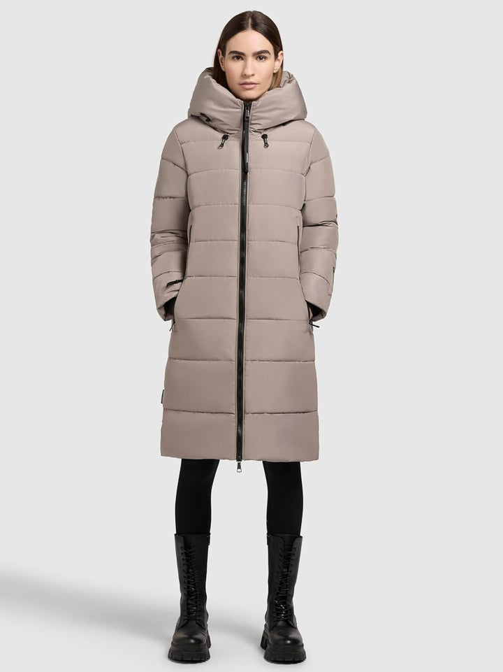 khujo Jilias5 Frauen Wintermantel XS Grau, XS Grau
