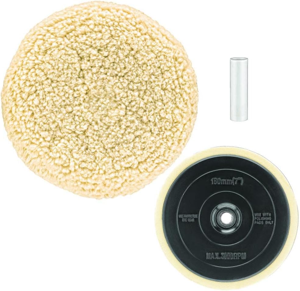 DEWALT Woll-Polierpad und Stützpad, 17,8 cm (DW4985CL), 1