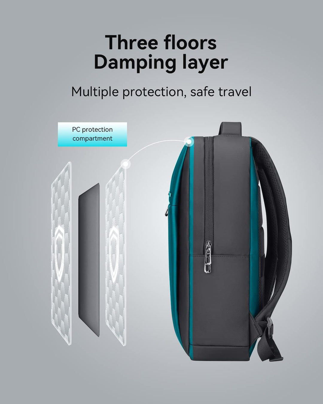 MARK RYDEN Schlanker Laptop Rucksack für Herren, Business Rucksack mit 15,6 Zoll Laptop-Fach, Highte