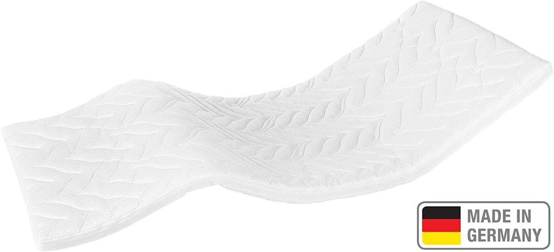 Meos® Gel-Schaum Topper 160x200cm für Matratzen & Boxspringbett - Made in Germany - hohes RG50 - Bez