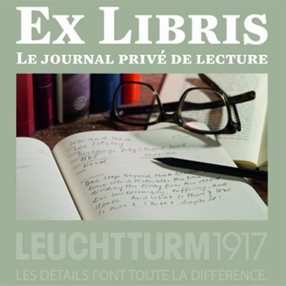 Leuchtturm1917 Ex Libris (Private Lesejournal, A5, Französisch, medium) pink Rosa, Rosa