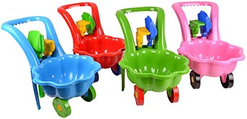 Marmat Gartengeräte für Kinder Schubkarre Garten Kinder Spielzeug Sandspielzeug Sandkasten + Schaufe