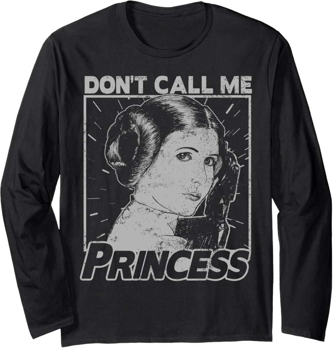 Star Wars Princess Leia Don't Call Me Princess Poster Langarmshirt