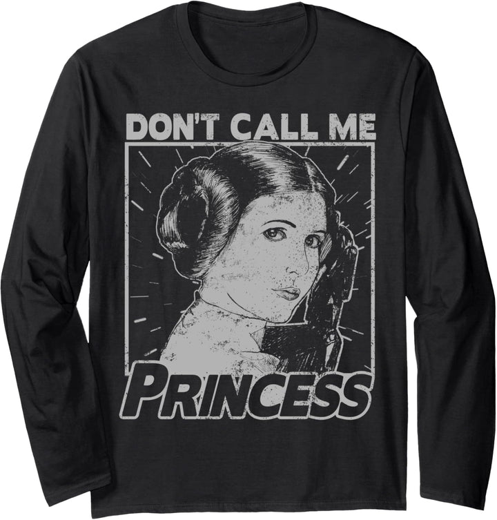Star Wars Princess Leia Don't Call Me Princess Poster Langarmshirt