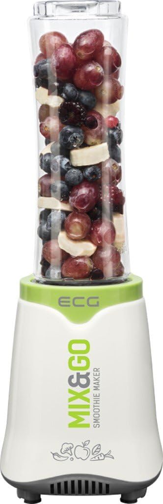 ECG SM 3510 Mix&Go Smoothie mixer, 350, Kunststoff, Weiss-Grün