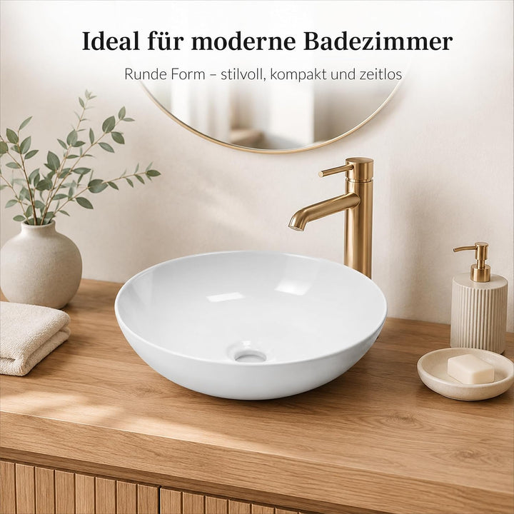Art-of-Baan® Aufsatzwaschbecken I edles Waschbecken mit Lotus-Effekt I hochwertiges Handwaschbecken