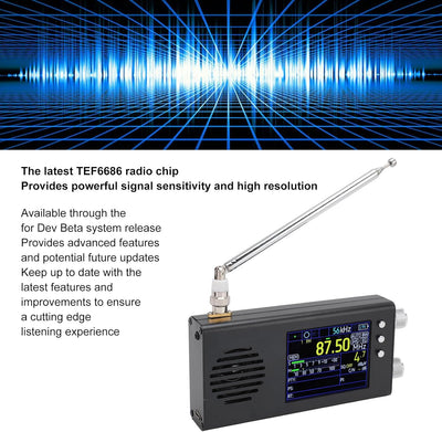 Tragbares SSB-Kurzwellenradio, AM FM SW CB VHF UHF WX AIR LW MW Vollband-Radioempfänger, 3,2-Zoll-LC
