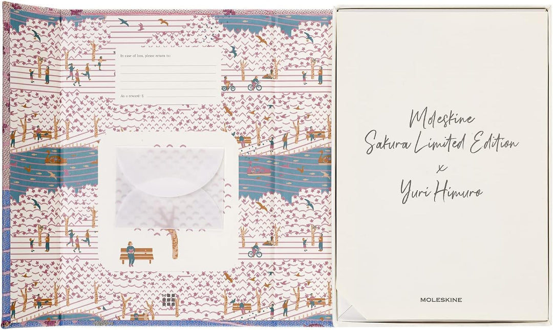 Moleskine Sakura Sammelbox, Set mit Notizbuch in Limitierter Ausgabe, Sakura Notizbuch, Fester Einba